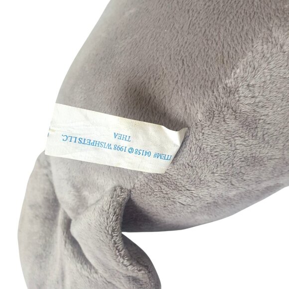 VTG Wishpets Manatee 24" Gray Blue Eye Plush Stuffed Animal Ocean Sealife Soft - Picture 6 of 8